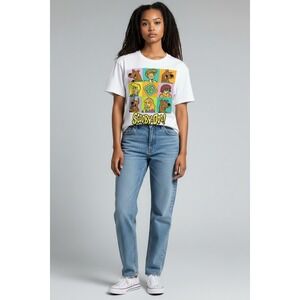 Scooby-Doo Graphic T-Shirt Men's Large White Cartoon TV Tee Hanna-Barbera Dog